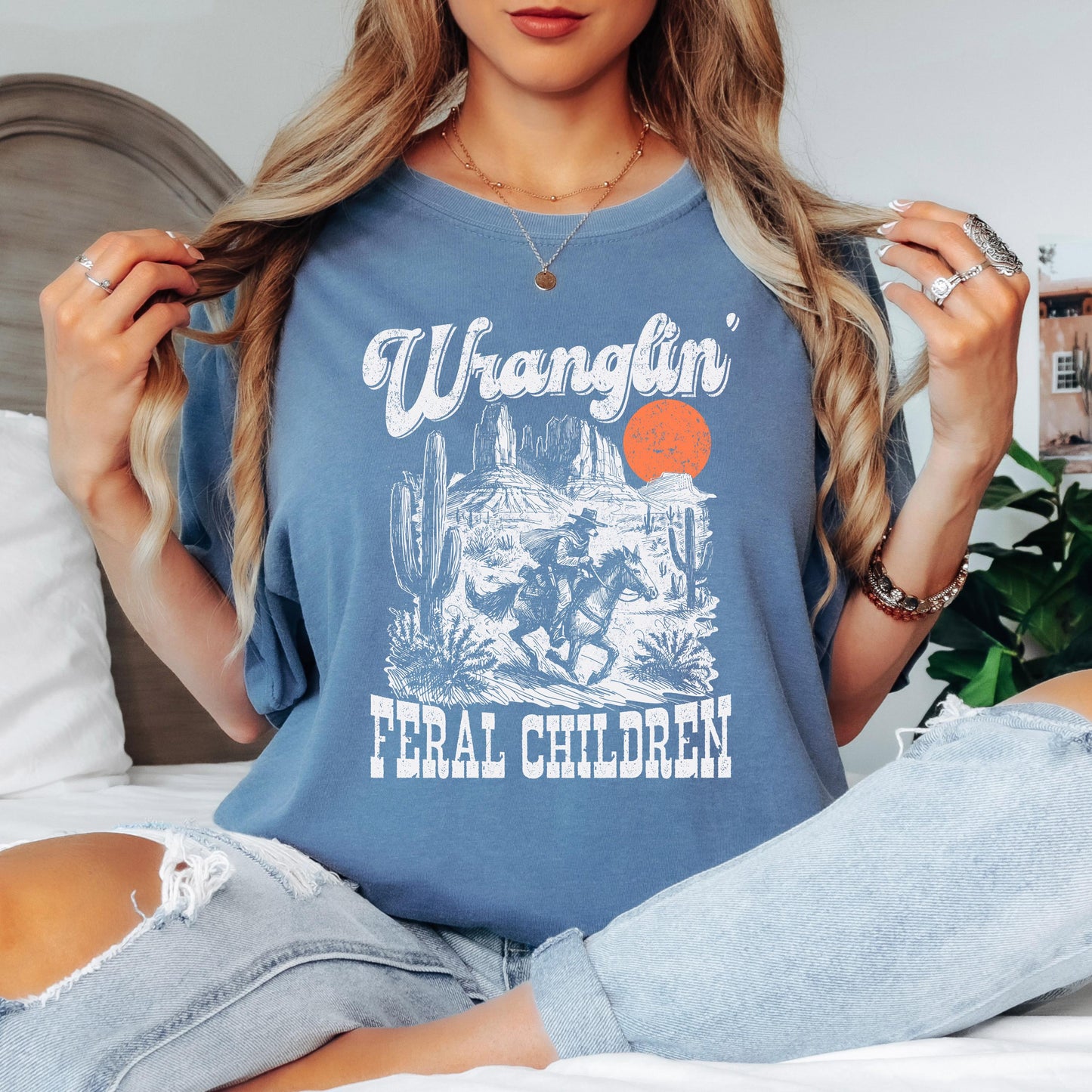 Wranglin Feral Children T-Shirt, Funny T-shirt, Shirt for men, Shirt for women, Unisex Shirt, Graphic T-shirt, Comfort Colors