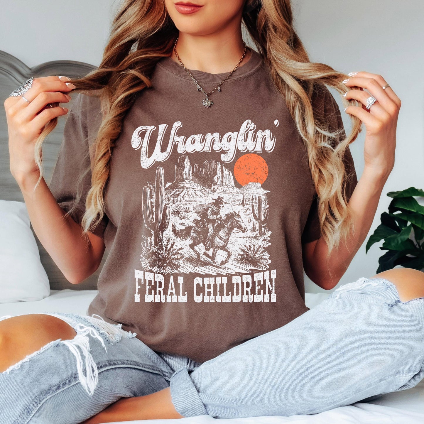 Wranglin Feral Children T-Shirt, Funny T-shirt, Shirt for men, Shirt for women, Unisex Shirt, Graphic T-shirt, Comfort Colors