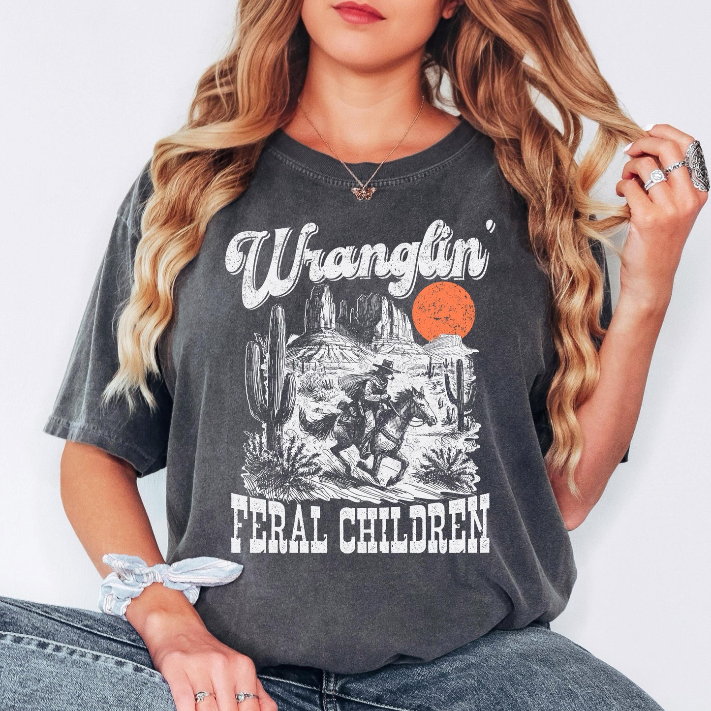 Wranglin Feral Children T-Shirt, Funny T-shirt, Shirt for men, Shirt for women, Unisex Shirt, Graphic T-shirt, Comfort Colors