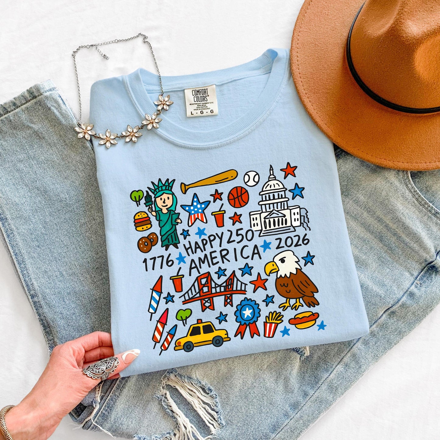 America 250 Shirt USA 250 Shirt Fourth of July 2026 Shirt Patriotic 250 Birthday Shirt Independence Day 2026 Shirt