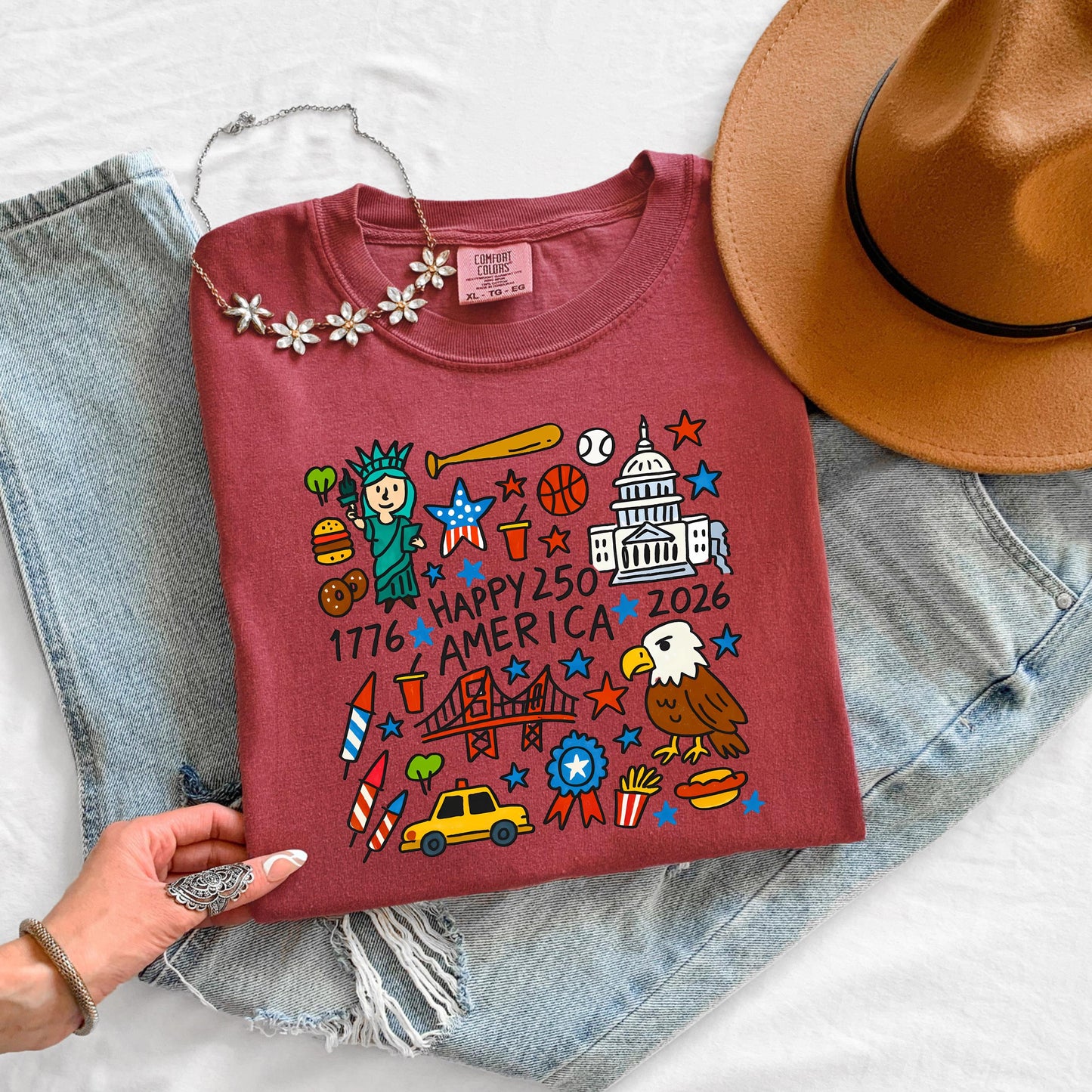 America 250 Shirt USA 250 Shirt Fourth of July 2026 Shirt Patriotic 250 Birthday Shirt Independence Day 2026 Shirt