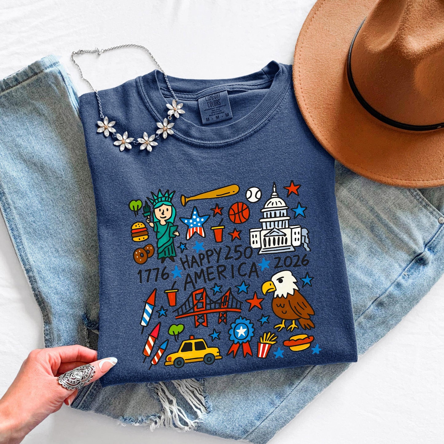 America 250 Shirt USA 250 Shirt Fourth of July 2026 Shirt Patriotic 250 Birthday Shirt Independence Day 2026 Shirt