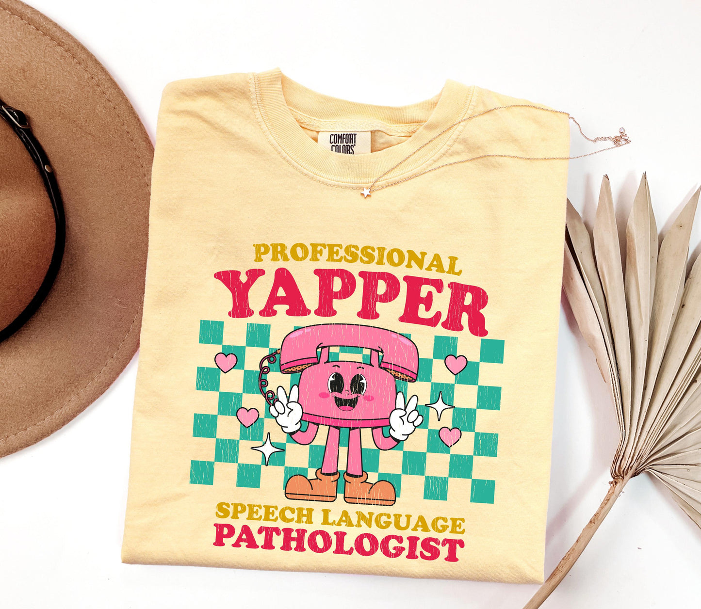 Professional Yapper SLP T-Shirt: Retro Speech Language Pathologist Gift
