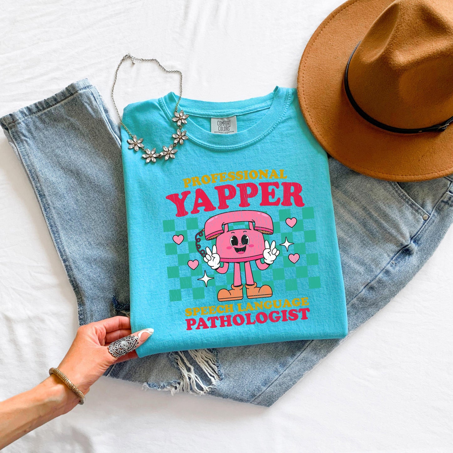 Professional Yapper SLP T-Shirt: Retro Speech Language Pathologist Gift