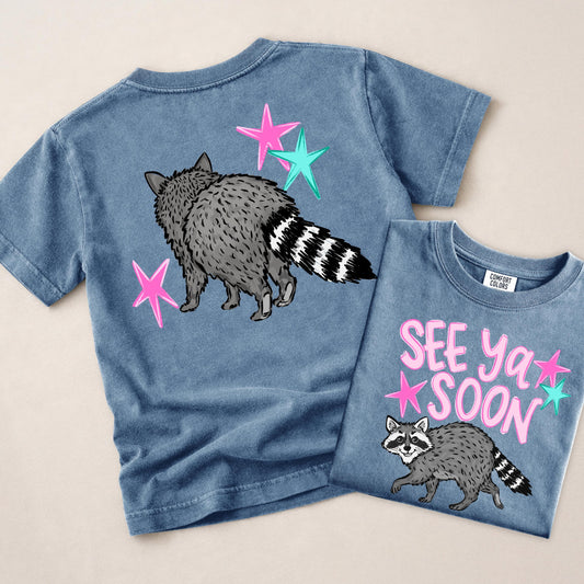 Last Day of School Shirt Kids, See Ya Soon Raccoon Shirt, End of School Tee