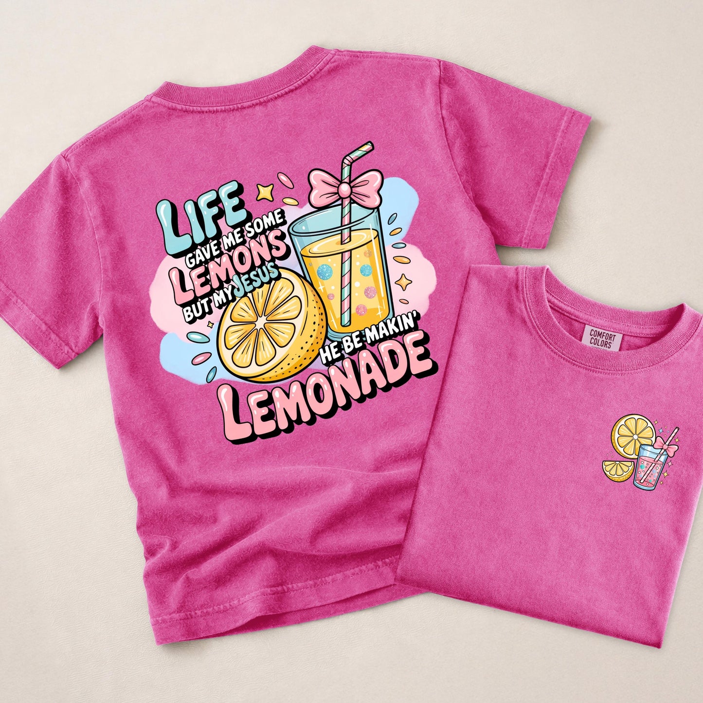 Christian Lemonade Shirt Kids, Life Gave Me Lemons Jesus Made Lemonade Tee, Faith Shirt