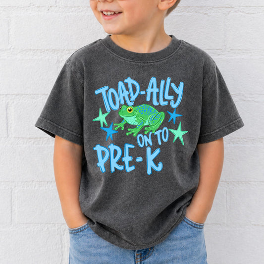 toad ally on to pre k shirt, pre k graduation shirt, preschool graduation tee, frog shirt kids, last day preschool shirt, kindergarten shirt