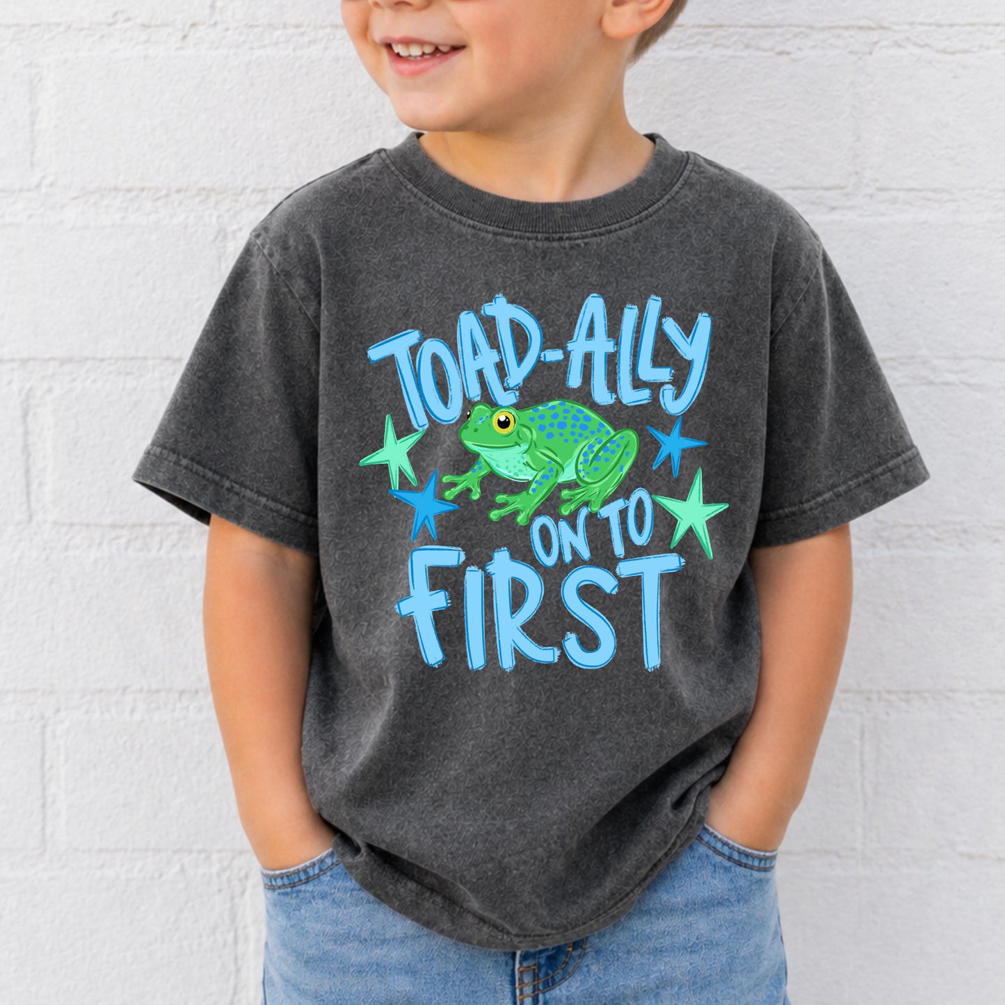 Toad Ally On to 1st Grade Shirt, Last Day of Kindergarten Tee, Kids Moving Up Shirt, End of School Outfit
