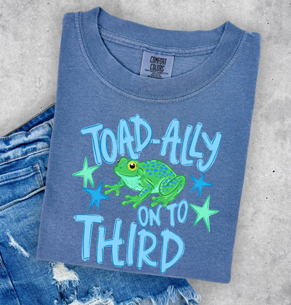 Toad Ally On to 3rd Grade Shirt, Kids Last Day Tee, End of School Shirt, Last Day of School 2nd Grade Shirt