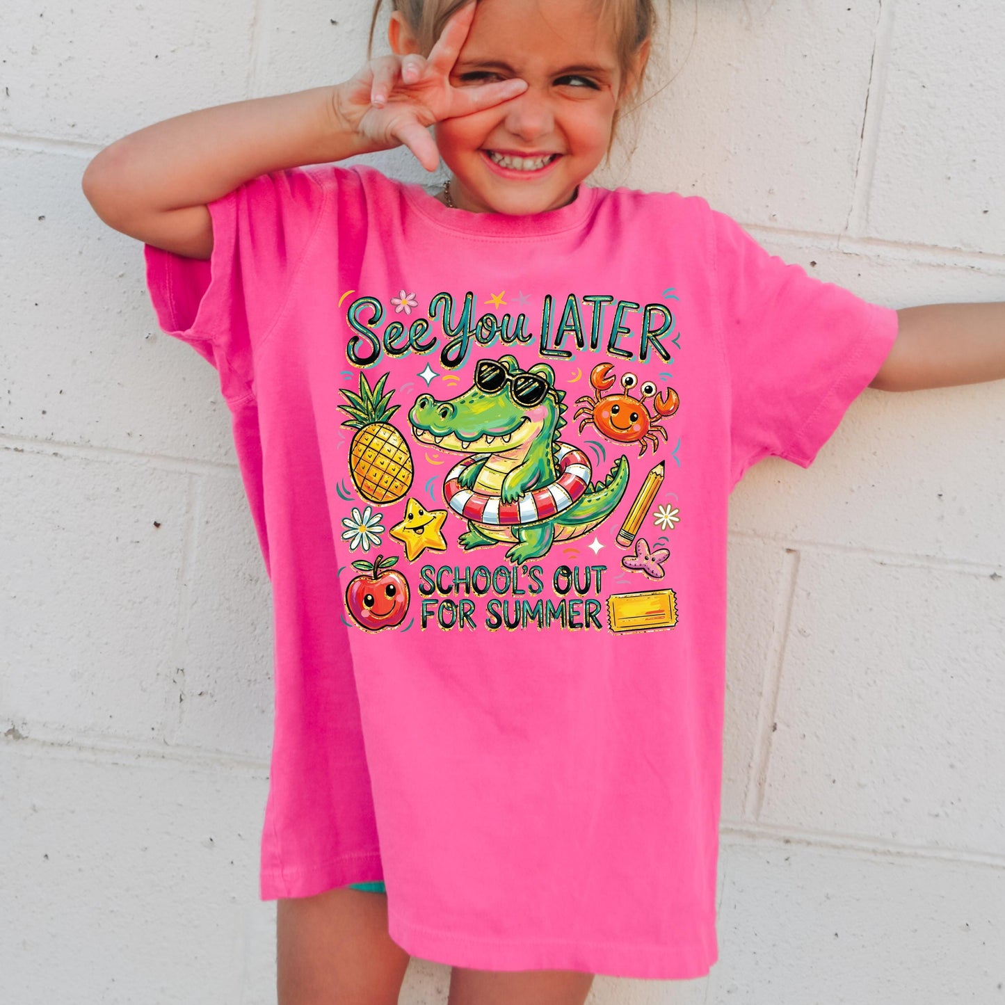 see you later shirt kids, last day of school shirt, schools out for summer tee, kids summer shirt, end of school outfit