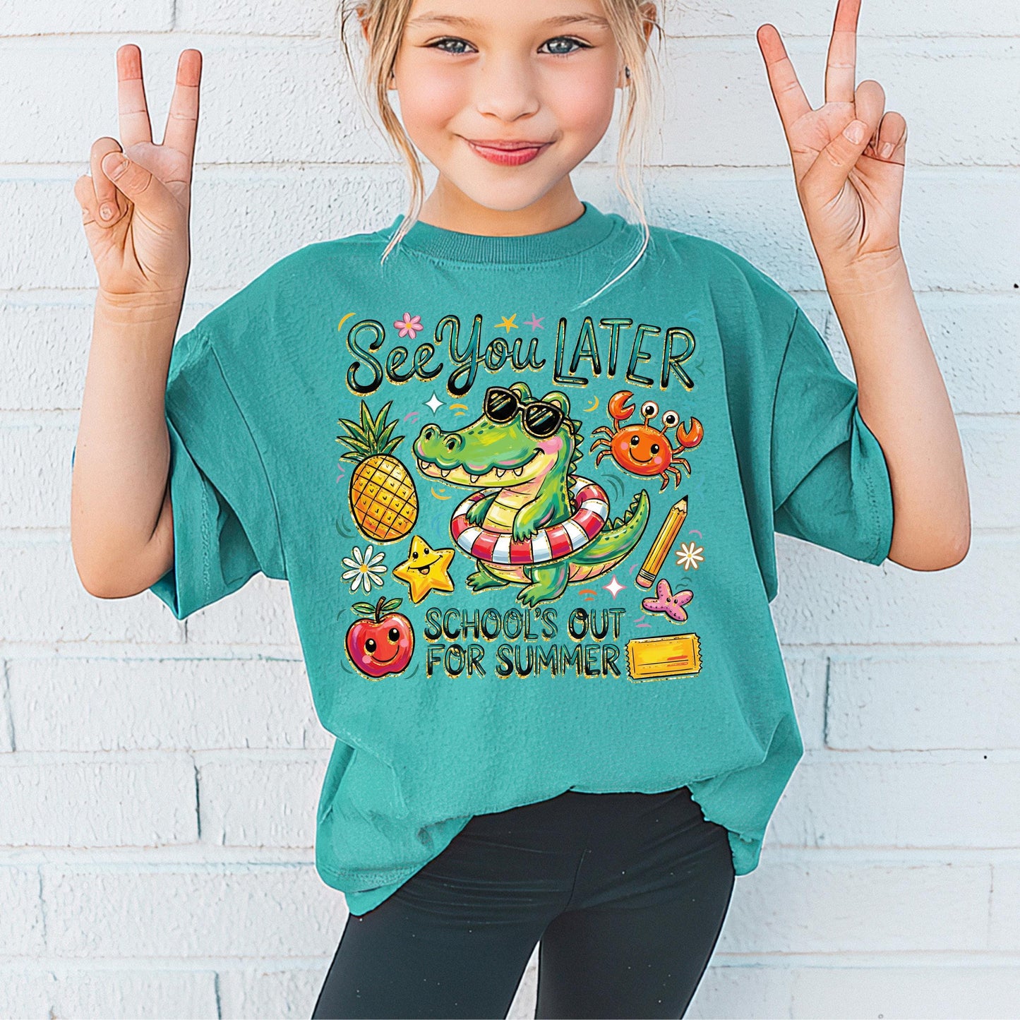 see you later shirt kids, last day of school shirt, schools out for summer tee, kids summer shirt, end of school outfit