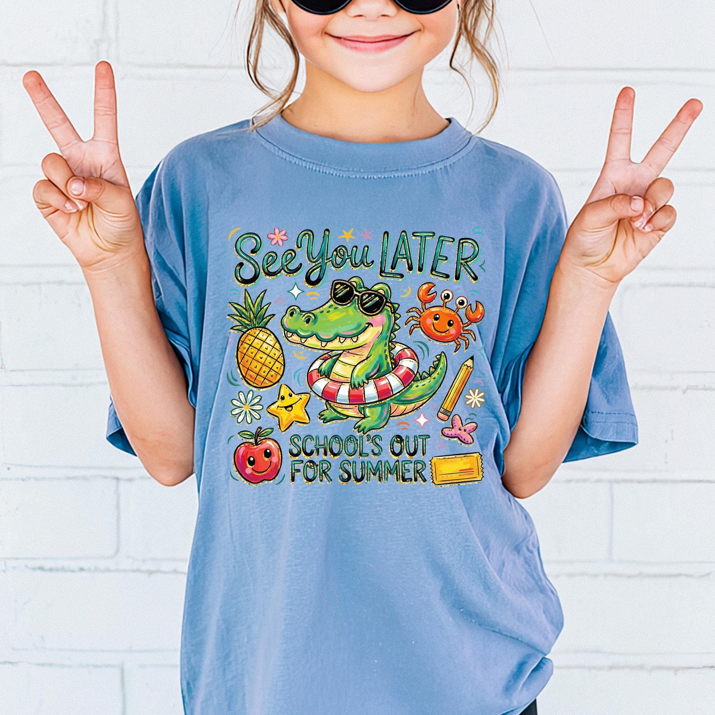 see you later shirt kids, last day of school shirt, schools out for summer tee, kids summer shirt, end of school outfit