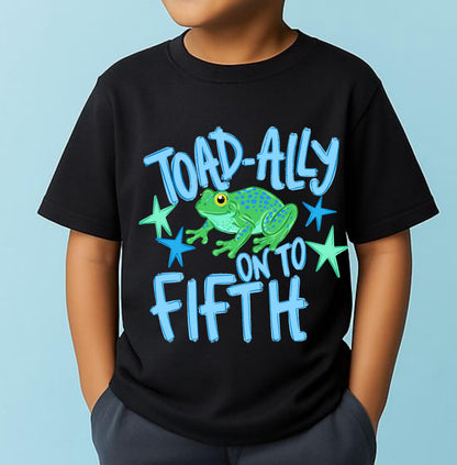 Toad Ally On to 5th Grade Shirt, Last Day of 4th Grade Tee, Kids Graduation Shirt, End of School Outfit