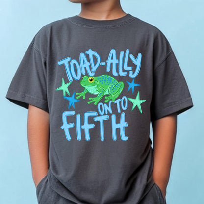 Toad Ally On to 5th Grade Shirt, Last Day of 4th Grade Tee, Kids Graduation Shirt, End of School Outfit