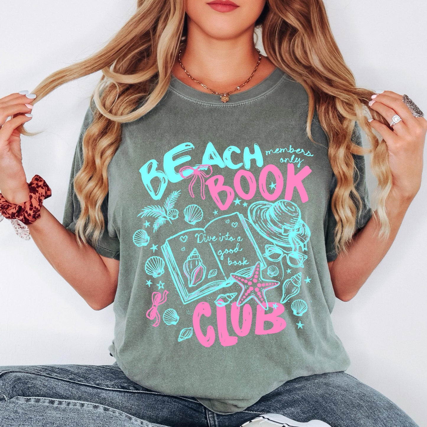 beach book club shirt, summer reading tee, book lover shirt, coastal book club tee, vacation reading shirt