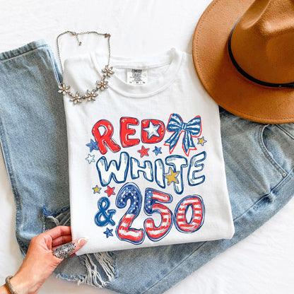 red white and 250 shirt, 4th of july shirt 2026, patriotic shirt usa, america 250 tee, independence day shirt