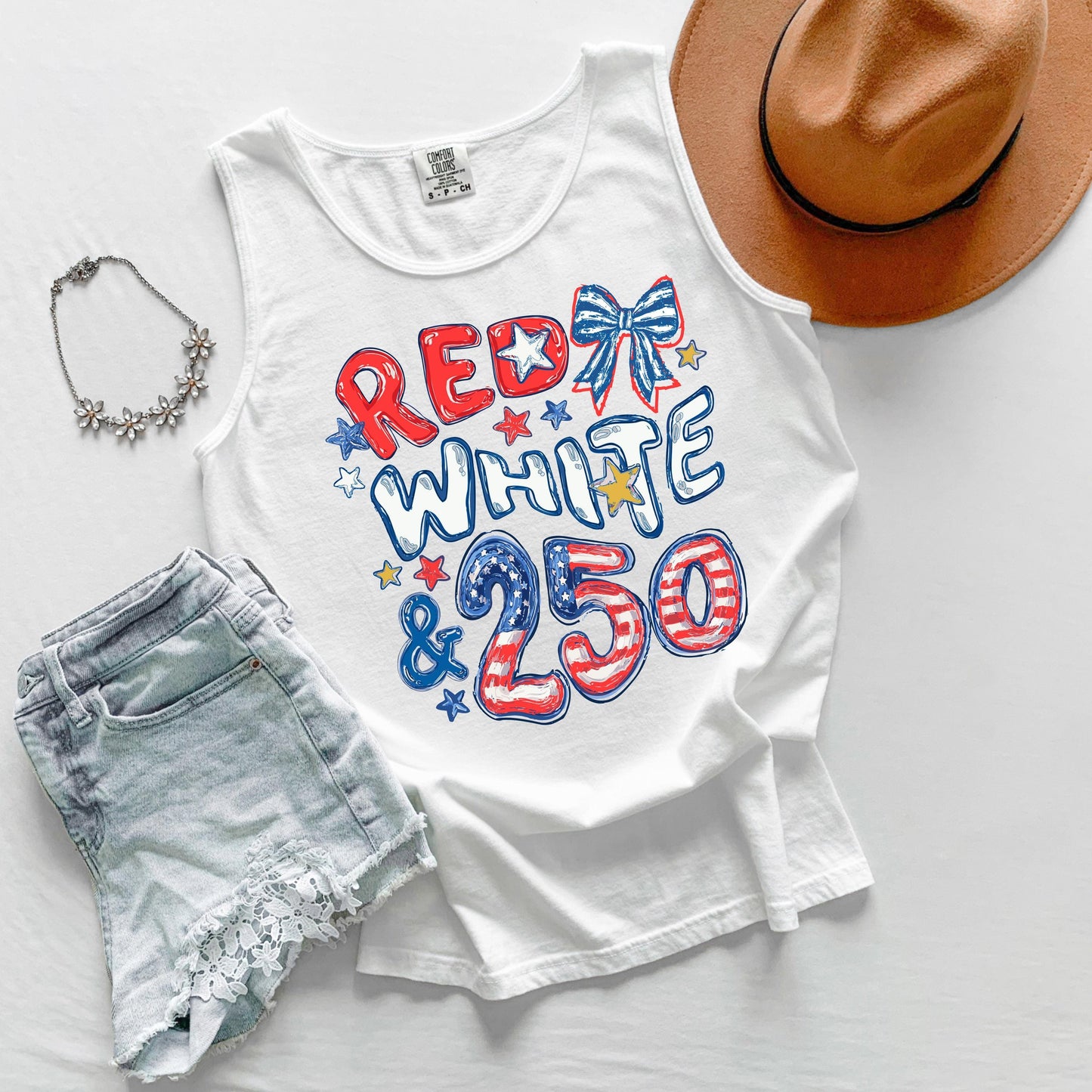 red white and 250 tank, 4th of july tank top, patriotic tank usa, america 250 tank, independence day tank