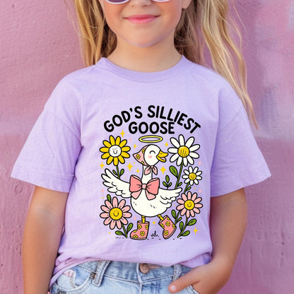 God's Silliest Goose Kid's Christian Jesus Shirt