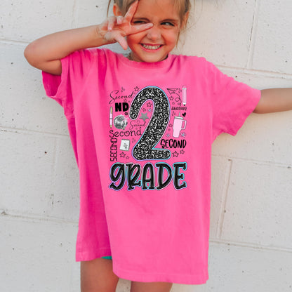 second grade shirt for girl cute back to school tee 2nd grade shirt for daughter first day of school shirt girls school outfit youth tee