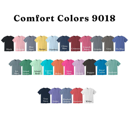 Comfort Colors 9018 Youth Puff Print Custom Shirt, Kids Personalized Tee, Custom Puff Design Shirt, Youth Graphic Tee, Garment Dyed Shirt