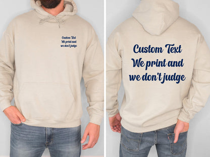 Custom Logo Hoodie Gildan 18500 Personalized Business Sweatshirt Company Team Wear