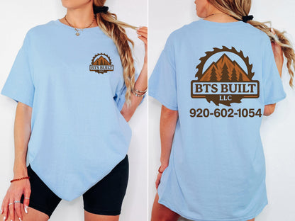 Gildan 5000 Custom T-Shirt, Custom Logo Shirt, Personalized Business Tee, Front Back Logo Shirt, Company Team Shirts