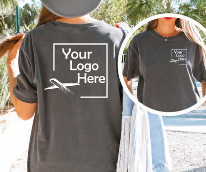 Custom Logo Shirts, Personalized Logo Shirt, Custom Design Shirt, Custom Text Shirt, Your Business Logo or Brand Logo Shirt, Team Logo Shirt