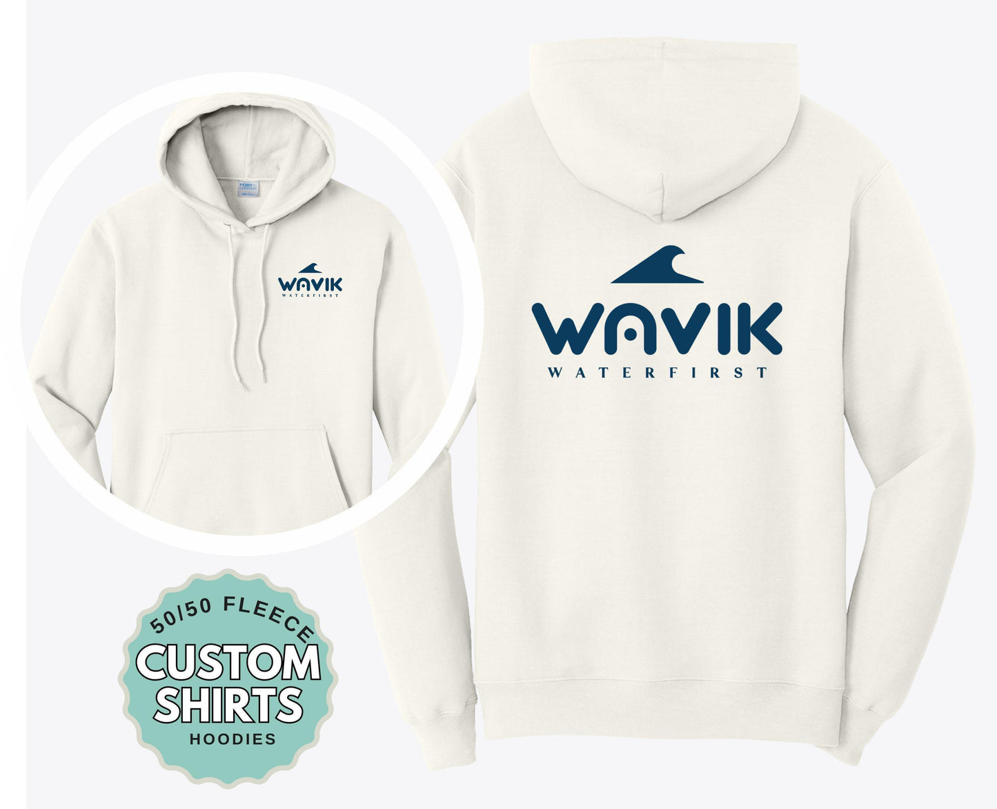 Custom Port and Company Hoodie Adult Pullover Sweatshirt for Logos Teams Workwear