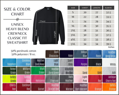Personalized Crewneck Sweatshirt, Custom Gift Sweatshirt Gildan 18000, Cozy Custom Crewneck, Custom Text Sweatshirt, Everyday Wear