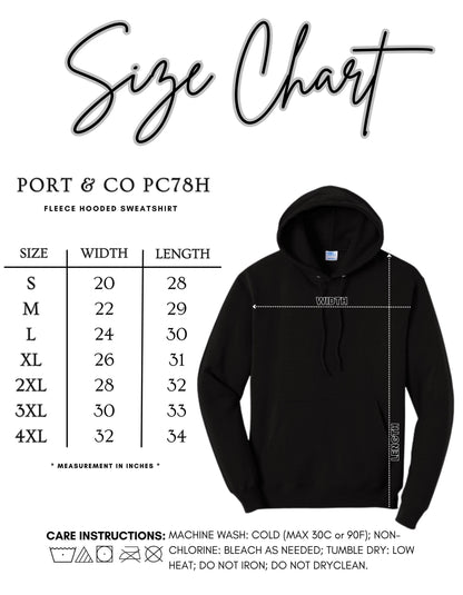 Custom Port and Company Hoodie Adult Pullover Sweatshirt for Logos Teams Workwear