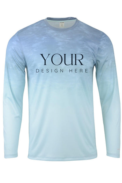 upf 50+ Montauk custom logo shirts matching trip outfits long sleeve sun protection performance tops for fishing teams or events