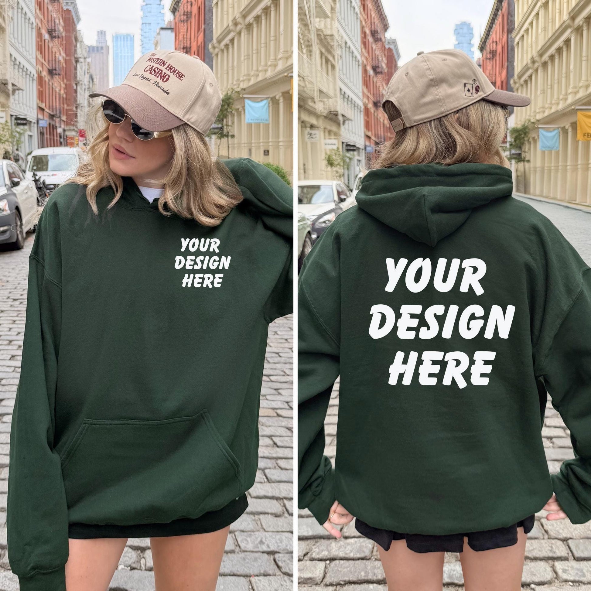 Custom Merch Hoodie Gildan 18500, Brand Hoodie, Logo Sweatshirt, Custom Print Hoodie, Small Business Merch, Custom Apparel