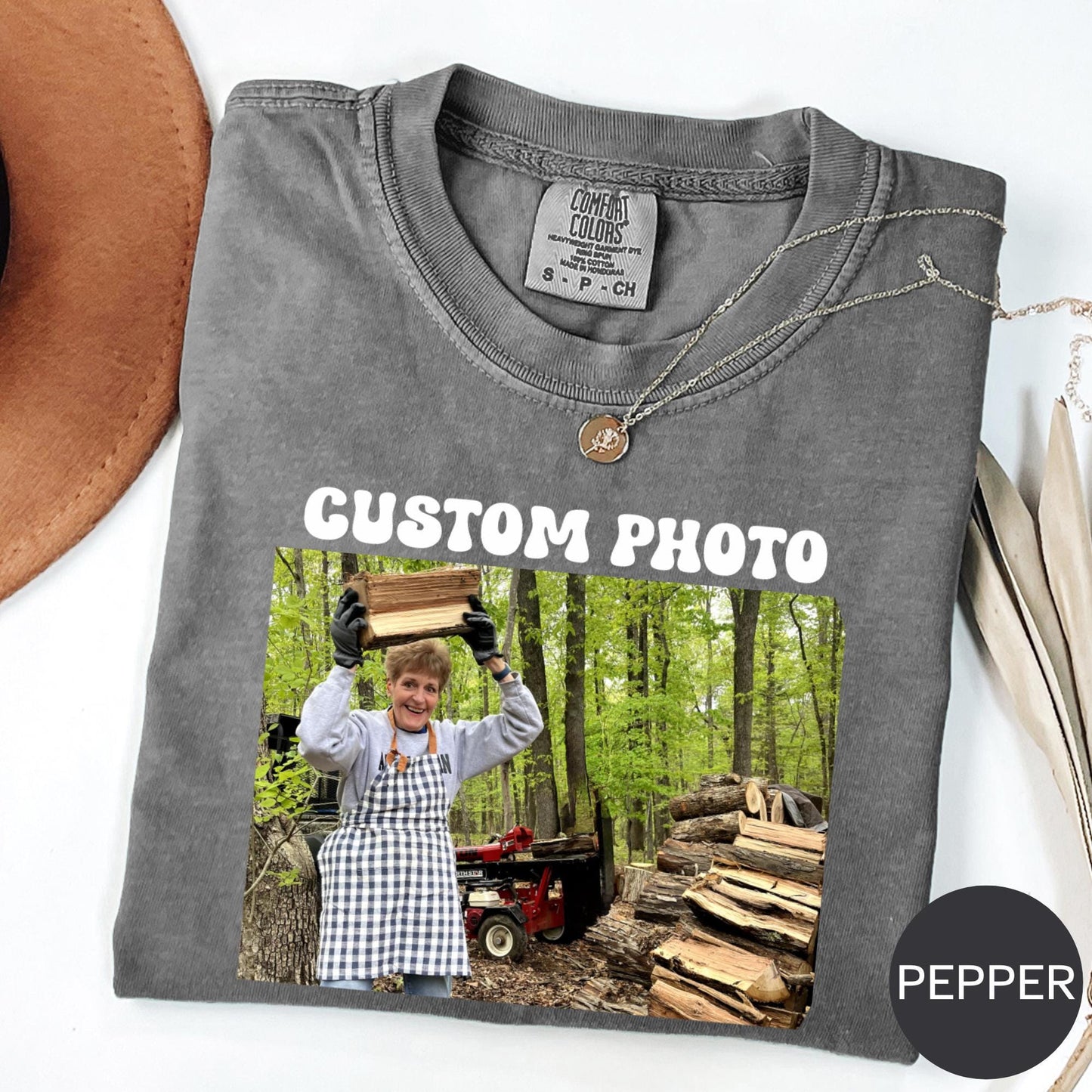 Comfort Colors®Custom Photo Shirt, Personalized T-Shirt, Custom Picture Tshirt, Your Photo Shirt, Family Picture Tee, Logo Image Shirts Gift