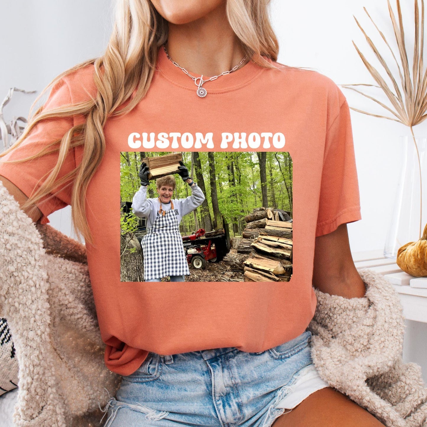 Comfort Colors®Custom Photo Shirt, Personalized T-Shirt, Custom Picture Tshirt, Your Photo Shirt, Family Picture Tee, Logo Image Shirts Gift