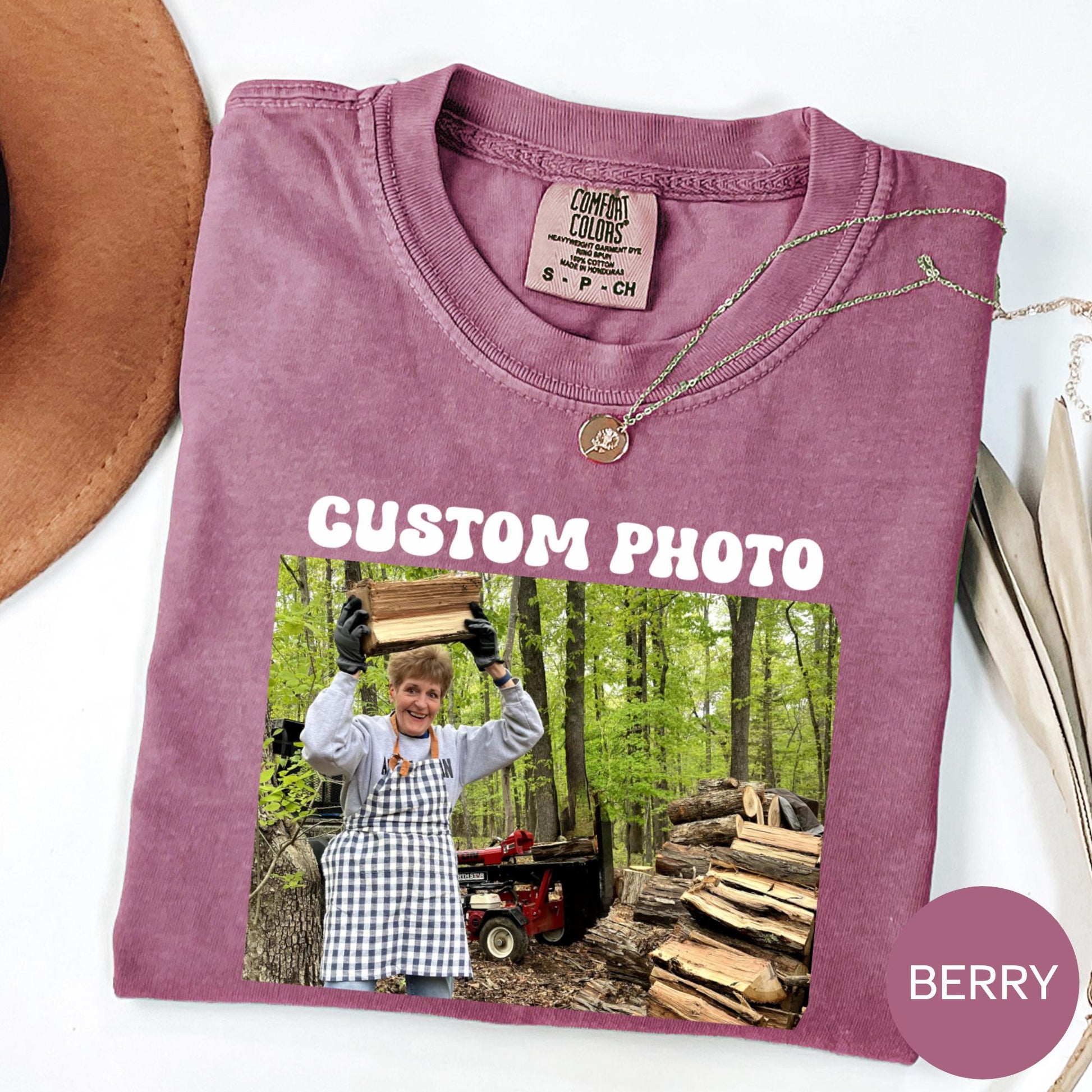 Comfort Colors®Custom Photo Shirt, Personalized T-Shirt, Custom Picture Tshirt, Your Photo Shirt, Family Picture Tee, Logo Image Shirts Gift