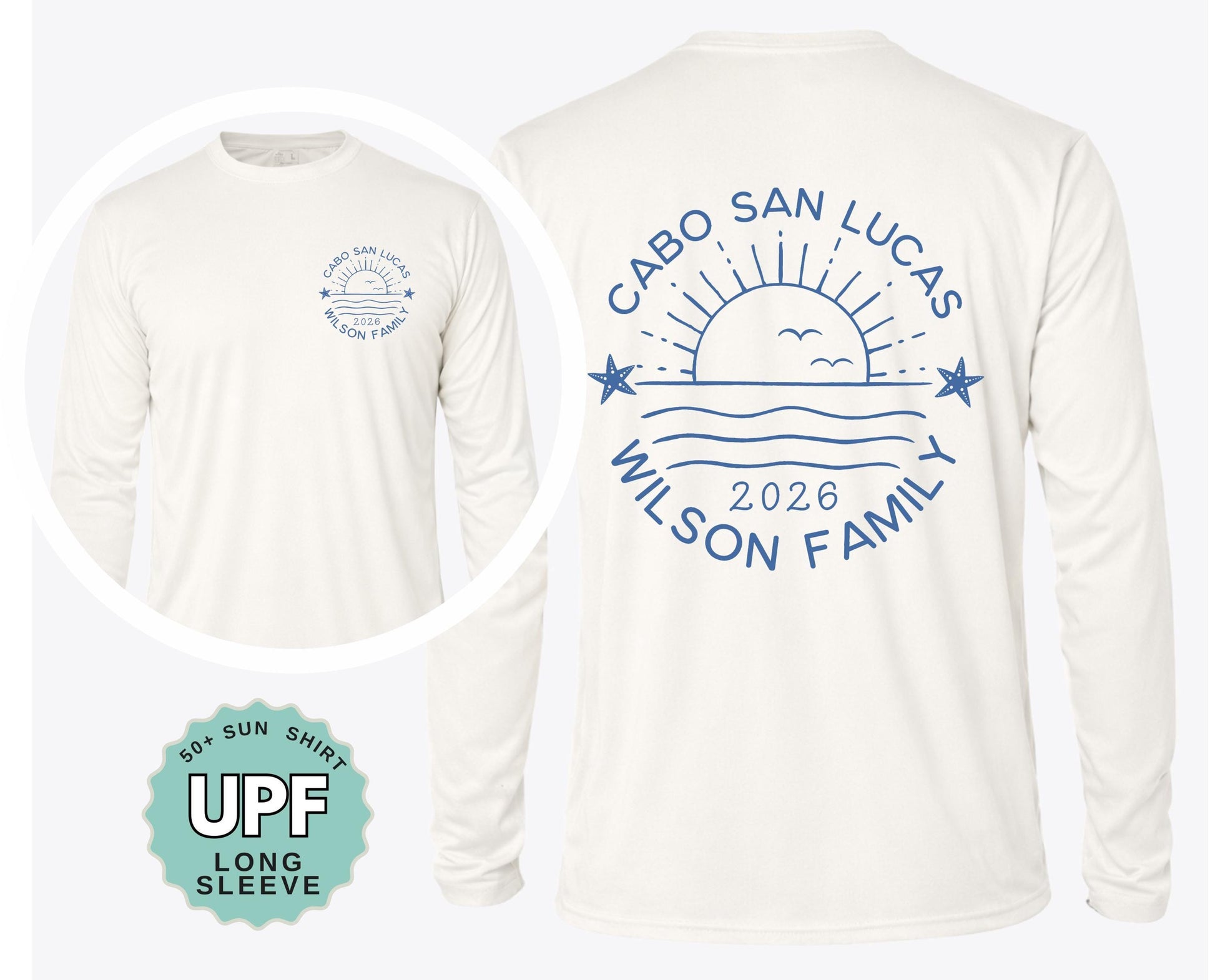 matching family vacation shirts personalized upf 50 long sleeve crew family beach trip outfits custom travel shirts adult youth toddler