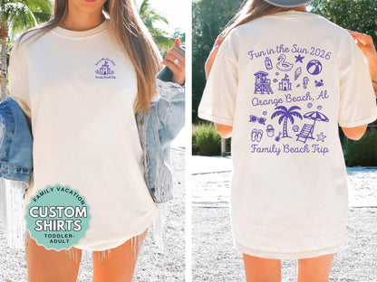 Family Vacation Shirts Adult Youth Matching Trip Tees