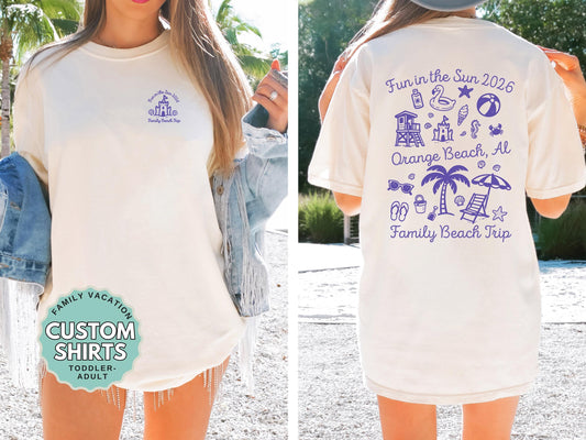 Family Vacation Shirts Adult Youth Matching Trip Tees