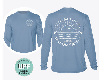 Personalized Family Vacation Shirts: UPF 50+ Sun Protection, Matching Beach Trip Outfits