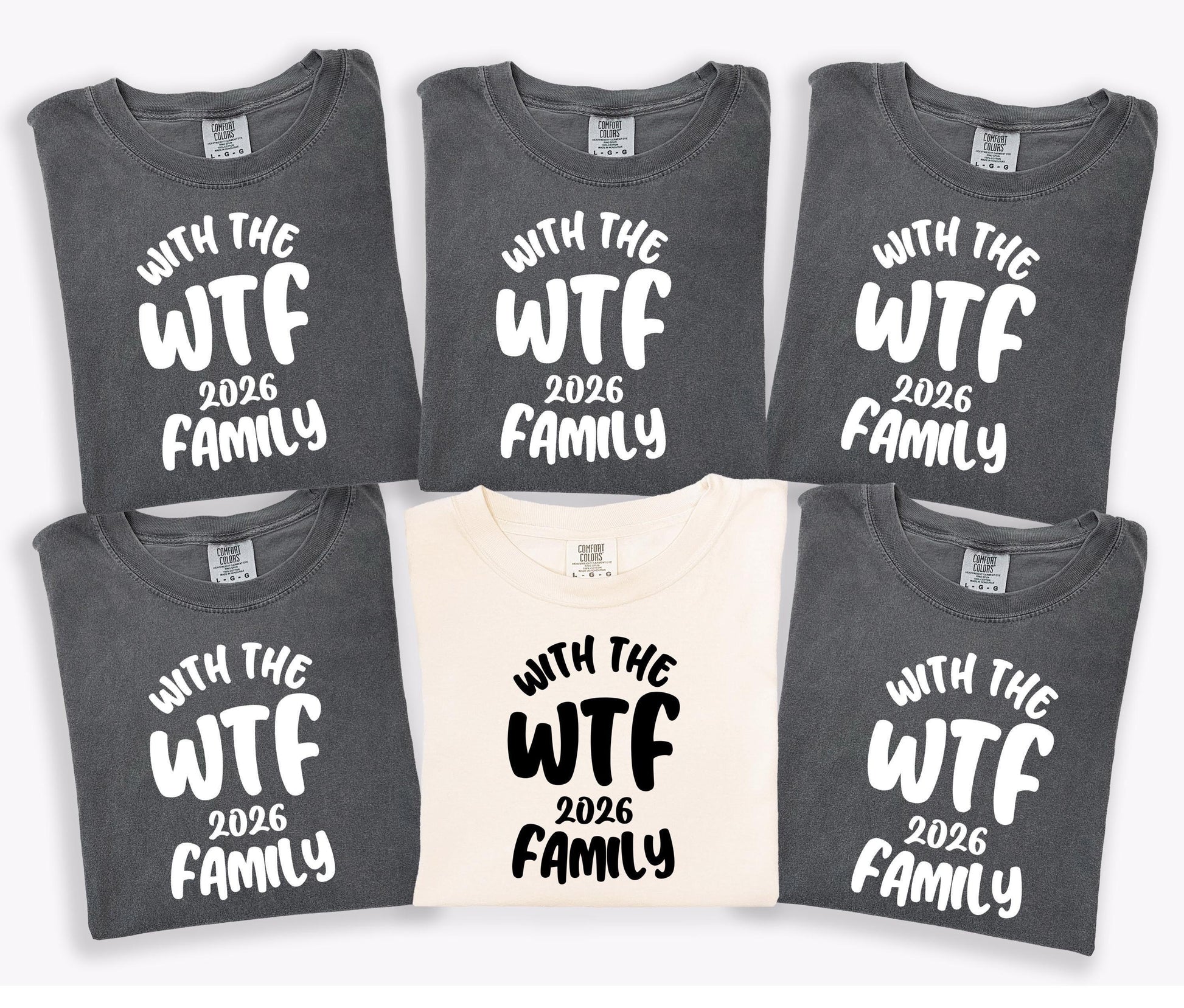 WTF with the family 2026 shirts matching vacation tees family trip group travel weekend getaway tops