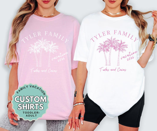 Family Trip Shirts Adult Youth Matching Vacation T Shirt Custom Design