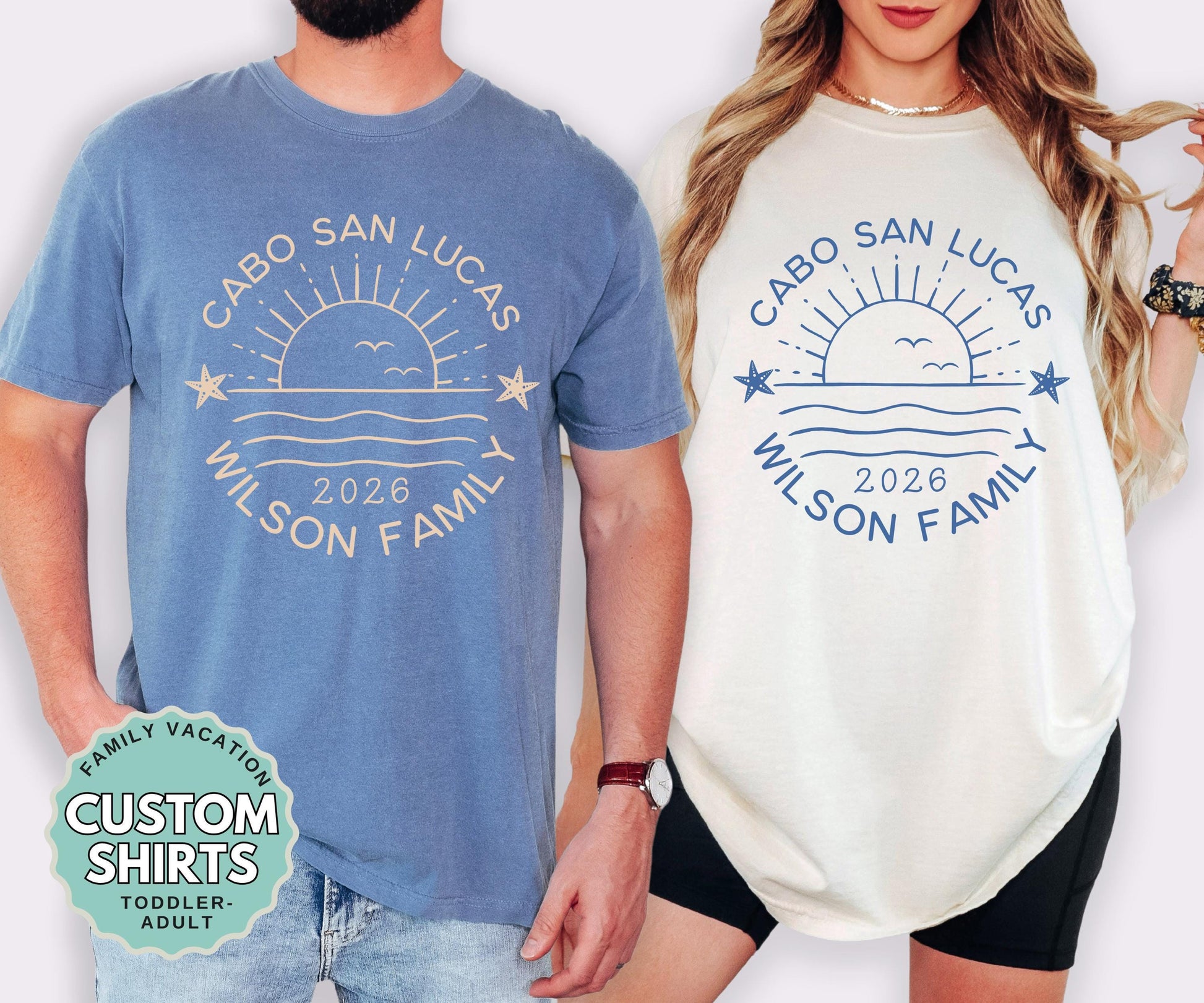 Family trip shirts, vacation destination matching tee,s youth adult group travel outfits