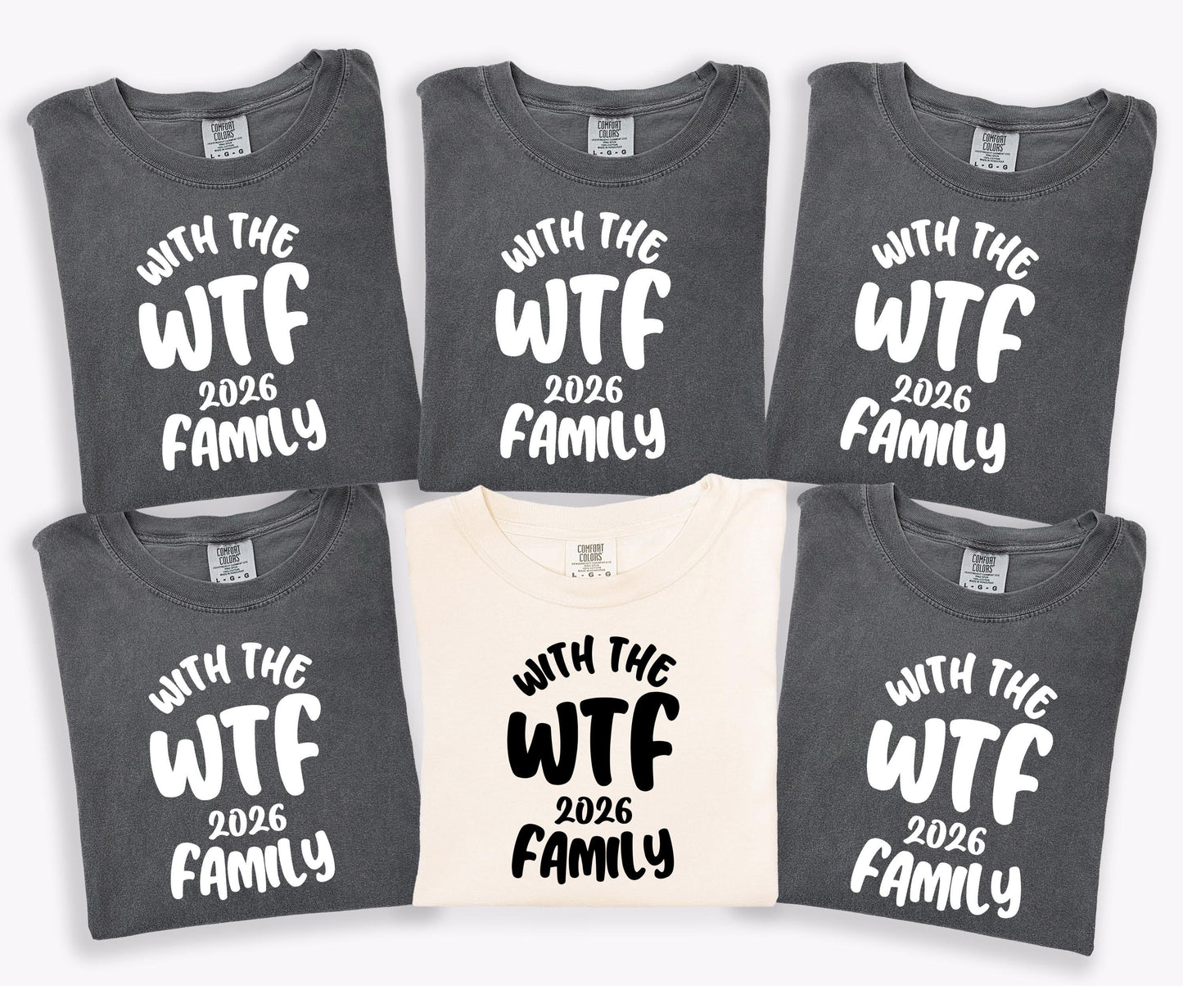WTF with the family shirts matching vacation tees family trip group travel weekend getaway tops