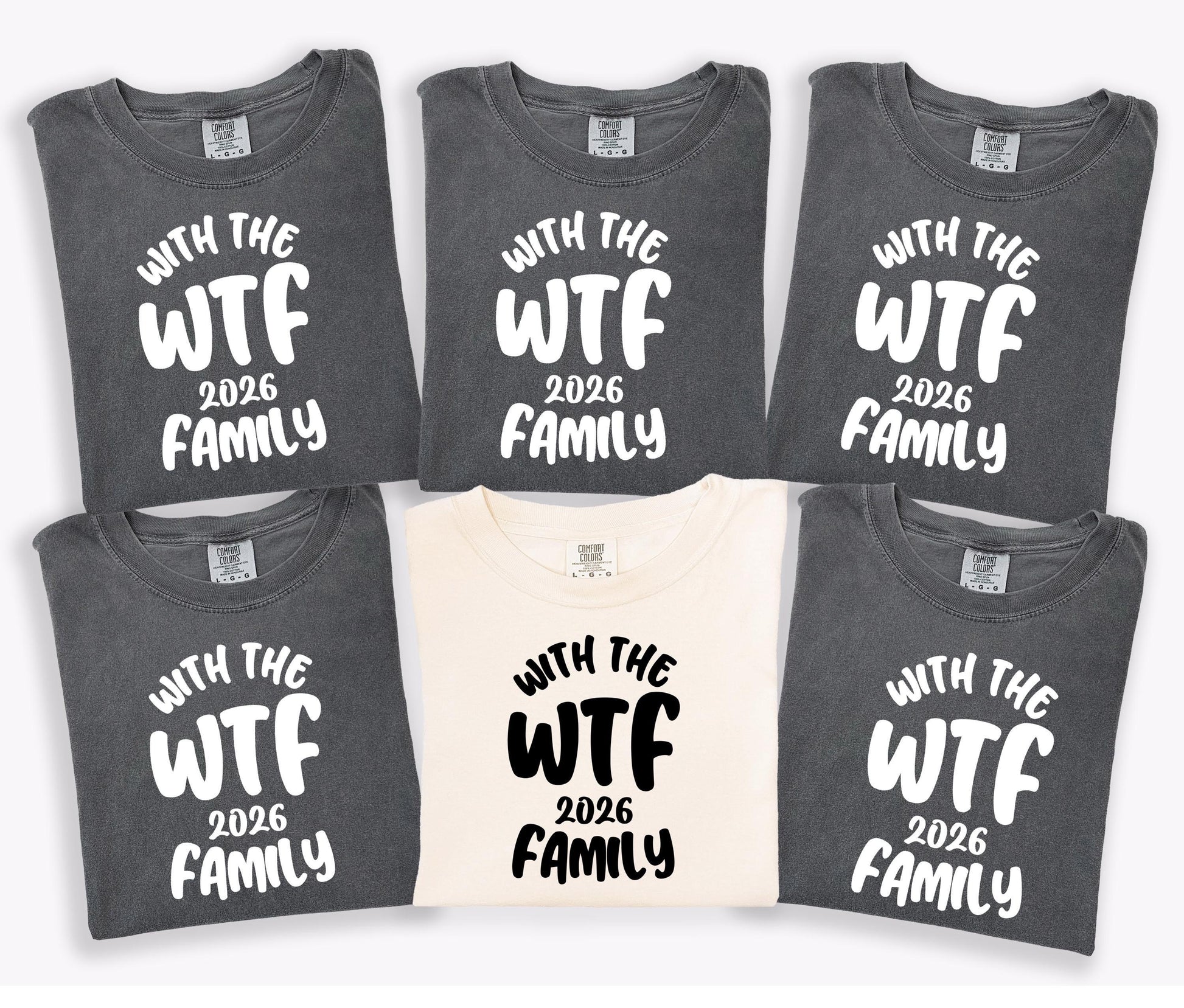 WTF with the family shirts matching vacation tees family trip group travel weekend getaway tops
