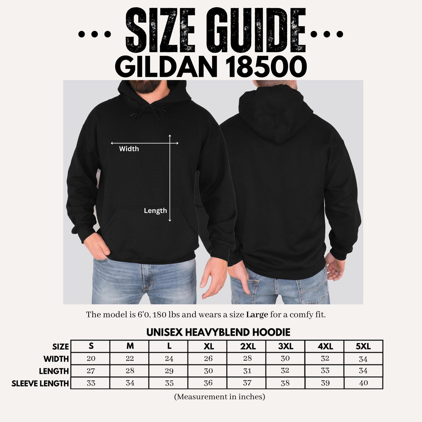 Custom Pullover Hoodie, Gildan 18500 Custom Hoodie, Personalized Logo Hoodie, Custom Printed Hoodie, Unisex Custom Sweatshirt