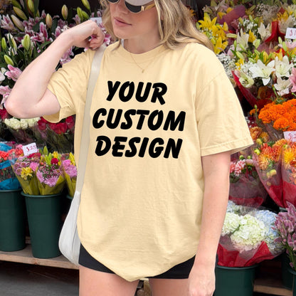 Comfort Colors 1717 Custom Logo Shirts, Personalized Logo Shirt, Custom Design Shirt, Custom Text Shirt, Your Business Logo or Brand Logo
