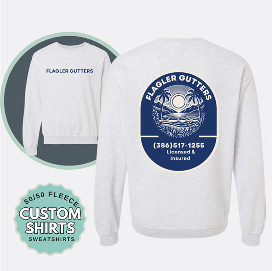 Custom Logo Sweatshirt Add Your Company Business or Team Design