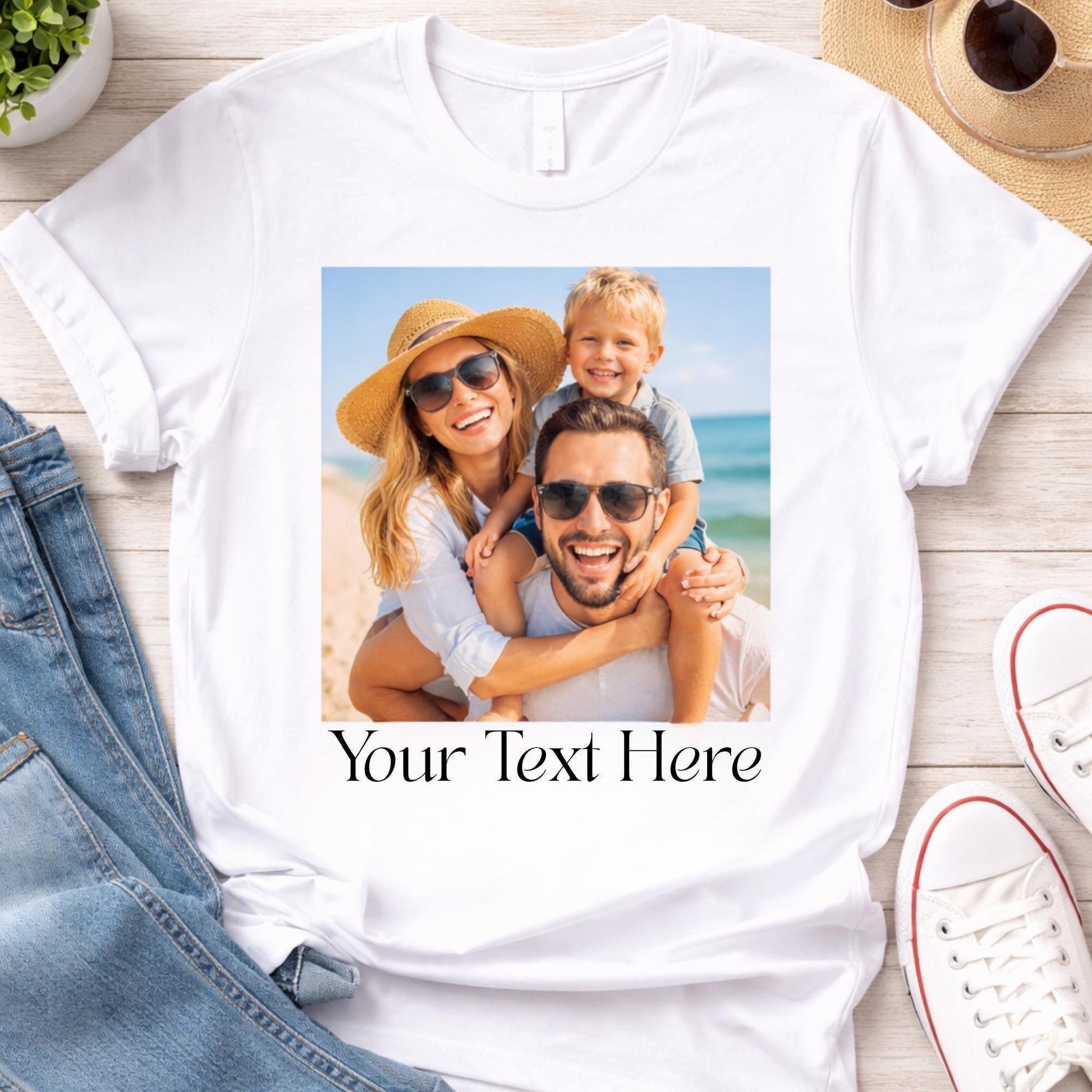Custom Photo Shirt, Family Photo Shirt, Custom Personalized T-Shirt, Custom Picture T-shirt, Your Photo Shirt, Family Picture T-shirt