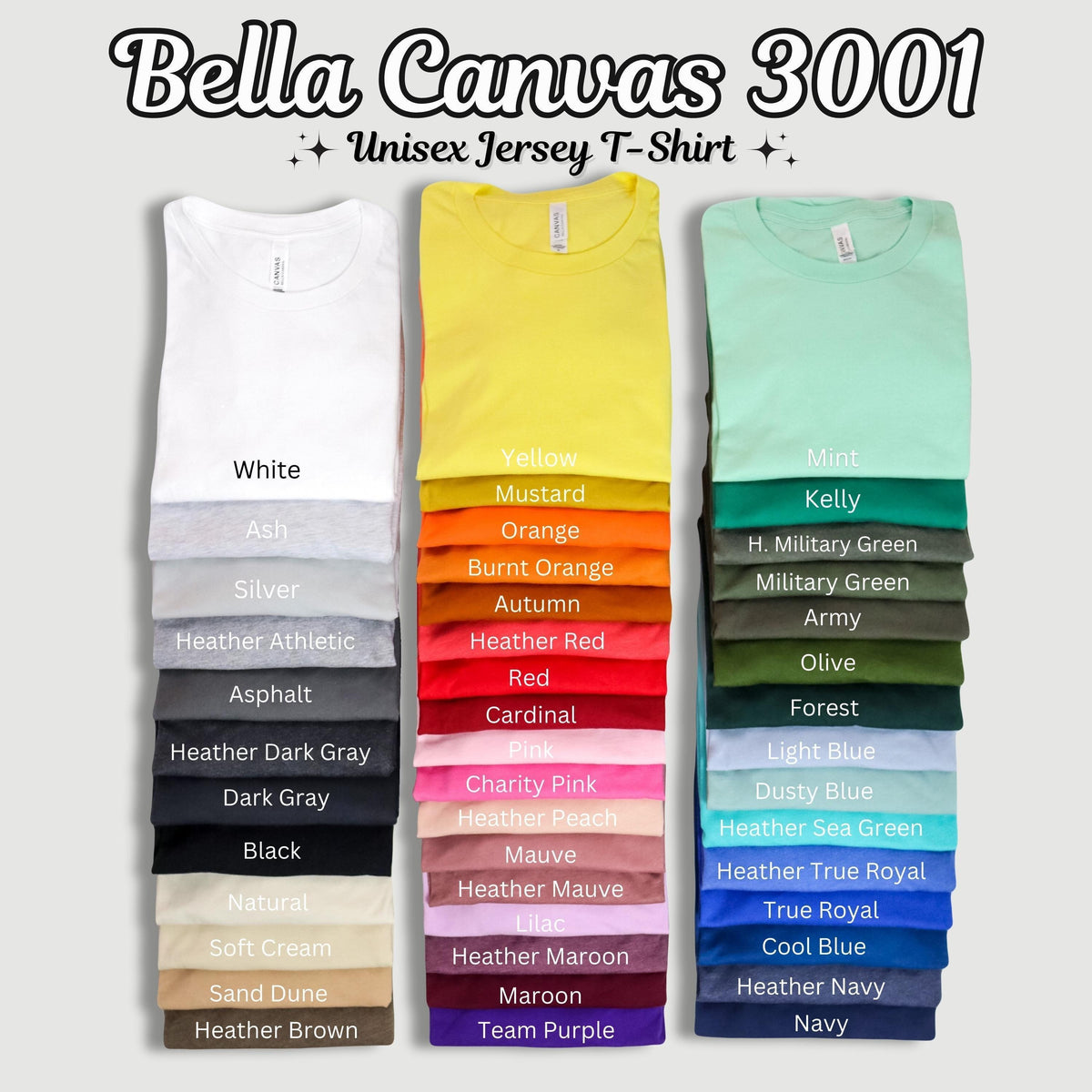 Custom Logo T-Shirt: Personalized Design Bella+Canvas 3001