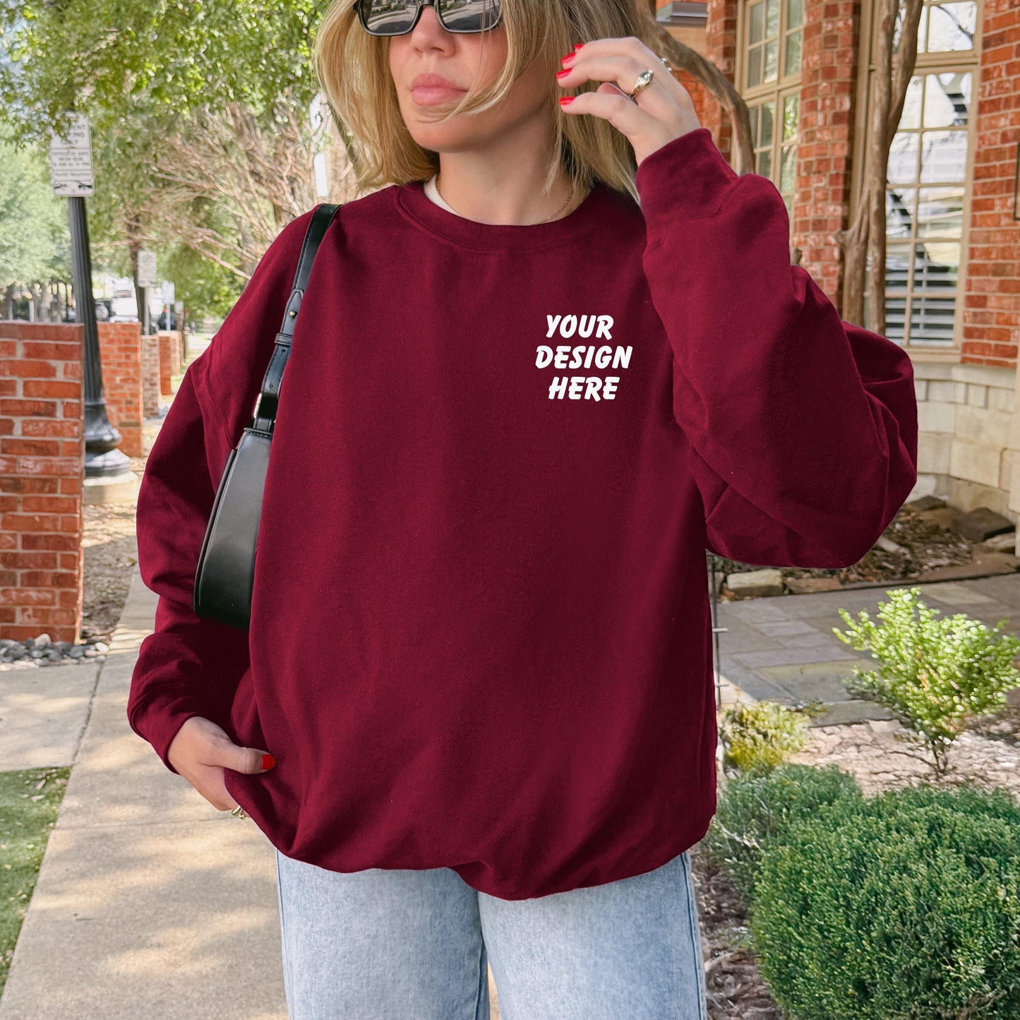 Custom Merch Crewneck Gildan 18000, Brand Sweatshirt, Logo Crewneck, Custom Print Sweatshirt, Small Business Merch, Custom Apparel